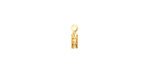 Satin Hamilton Gold (plated) Foldover Crimp End 8x2.5mm
