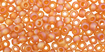 TOHO Transparent Rainbow Frosted Dark Topaz Round 6/0 Seed Bead