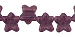 Czech Glass Amethyst 2-Hole Flower 11x13mm