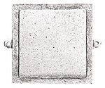 Nunn Design Antique Silver (plated) Raised Tag Grande Square Link 46x38mm