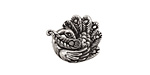 Green Girl Pewter Peacock Toggle Clasp 19x17mm, 13mm bar
