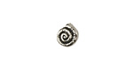 Green Girl Pewter Tiny Snail Shell 9mm
