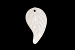 Matte Crystal Lucite Twisted Leaf 13x23mm