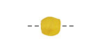 African Recycled Glass (yellow) Irregular Round 8-9mm