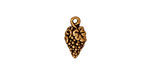 TierraCast Antique Gold (plated) Grapes Charm 8x15mm