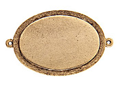 Nunn Design Antique Gold (plated) Raised Tag Grande Oval Link 51x32mm