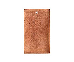 Nunn Design Antique Copper (plated) Flat Large Rectangle Tag 18x30mm