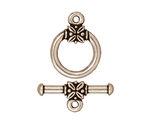 TierraCast Antique Silver (plated) Large Leaf Toggle Clasp