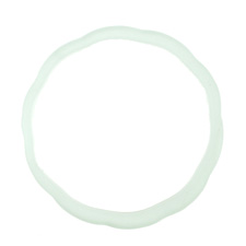 Trinket Foundry Seafoam Large Glass Bottle Ring 60-62mm