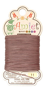 Mauve Amiet Thread 22 yards