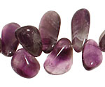 Amethyst Tumbled Nugget Drop 9-14x10-20mm