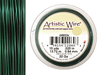 Artistic Wire Green 22 gauge, 15 yards