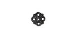TierraCast Gunmetal Clover Bead Cap 8x9mm