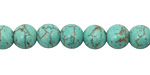 Turquoise Magnesite w/ Matrix Round 8mm