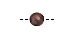 Tagua Nut Espresso Round 9mm