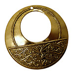 Stampt Antique Gold (plated) Vine Print Gypsy Hoop 50mm