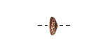 Nunn Design Antique Copper (plated) Hammered Bead Cap 4x11mm