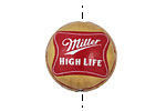 Trinket Foundry Tan & Red Bottle Cap Puff Coin 22mm