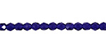 Czech Fire Polished Glass Cobalt Round 4mm