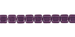 Czech Glass Tanzanite 2-Hole Tile 6mm
