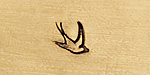 Swallow Metal Stamp 6mm