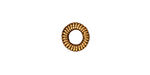 TierraCast Antique Gold (plated) Large Coiled Ring 2x10mm