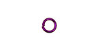 Dark Purple Anodized Aluminum Jump Ring 7mm, 18 gauge (5mm inside diameter)