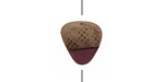 Humble Beads Polymer Clay Purple Acorn 13-14x11-13mm