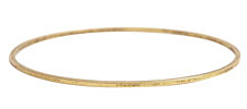Nunn Design Antique Gold (plated) Small Flat Bangle Bracelet 70mm