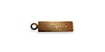 Vintaj Natural Brass "Imagine" Rectangle Charm 21x5mm