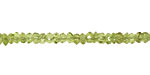 Peridot (B) Faceted Rondelle 4-5mm