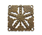 Vintaj Natural Brass Etruscan Kaleidoscope Pendant 32mm