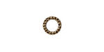 TierraCast Antique Brass (plated) Small Hammertone Ring 9mm