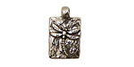 Green Girl Pewter Fly Dangle 17x31mm