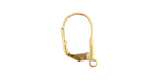 Satin Hamilton Gold (plated) Plain w/ Ring Leverback