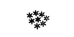 Forget Me Nots Mini Rubber Stamp 13x16mm