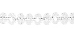 Clear Crystal Faceted Rondelle 8mm