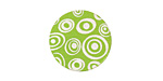 Lillypilly Lime Green Groovy Circles Anodized Aluminum Disc 19mm, 24 gauge