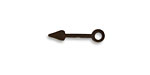 Vintaj Natural Brass Long Clock Hand Fastenable 4x19mm