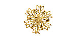 Stampt Antique Gold (plated) Snowflake Filigree 19mm