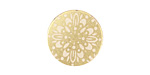 Lillypilly Gold Kaleidoscope Anodized Aluminum Disc 19mm, 22 gauge