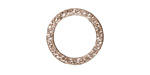 TierraCast Rhodium (plated) Large Hammertone Ring 19mm