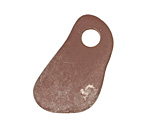 Purple/Plum Beach Stone Pendant 11-22x22-38mm