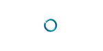 Pacific Blue Enameled Copper Round Jump Ring 7mm, 18 gauge