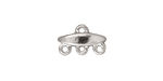 TierraCast Rhodium (plated) 3-1 Almond Link 9x15mm