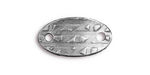 TierraCast Antique Pewter (plated) Rock & Roll Oval Link 25x13mm