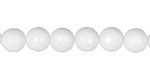 White Jade Faceted Round 8mm