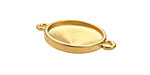 TierraCast Gold (plated) Faceted Link 29x21mm