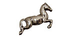 Green Girl Pewter Jumping Pony 20x29mm
