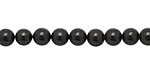 Jet Shell Pearl Round 6mm